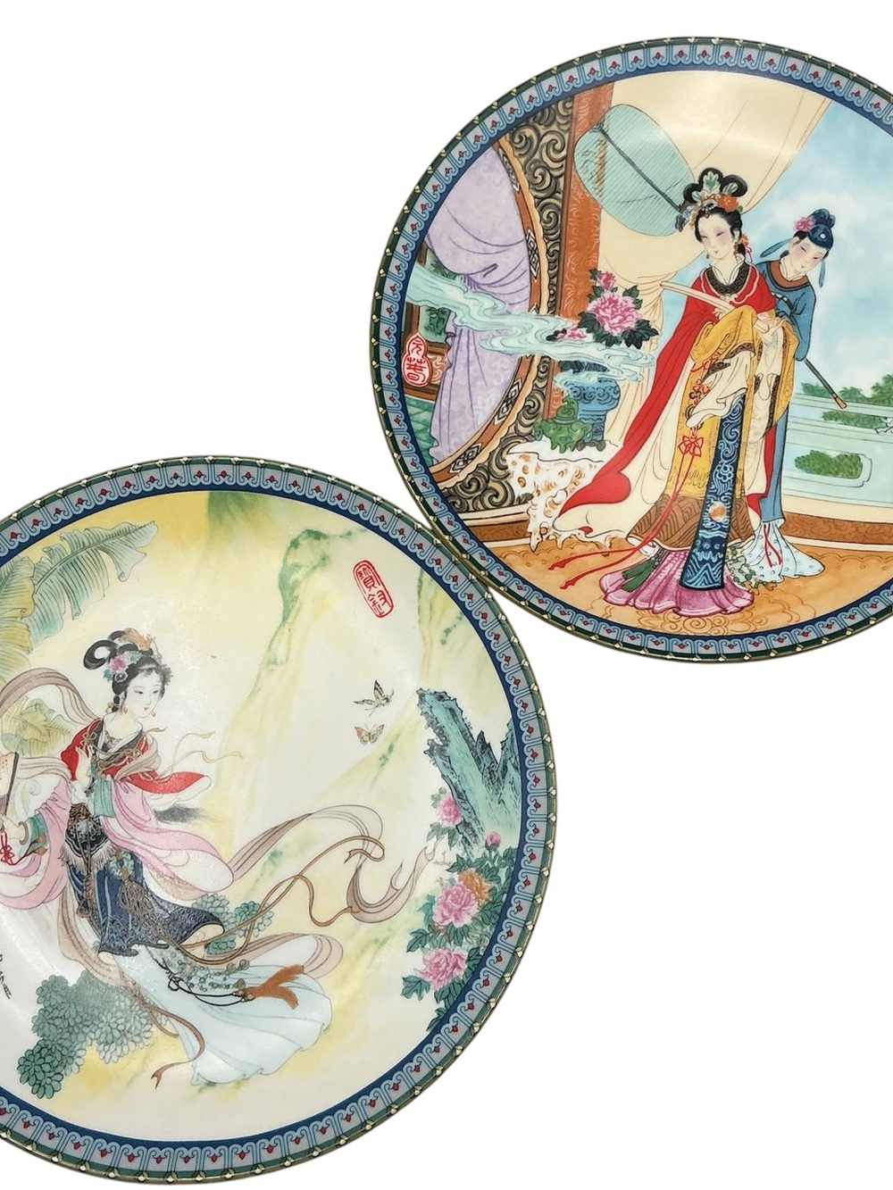 Vintage 80s China Decorative Plates